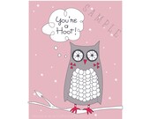 Valentines:  Owl Printable School Valentines