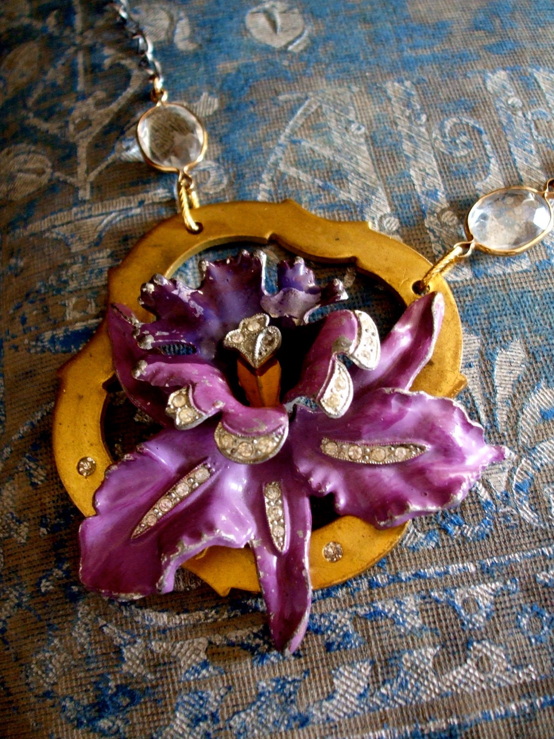 Secret Garden No.40 -Vintage Assemblage Necklace