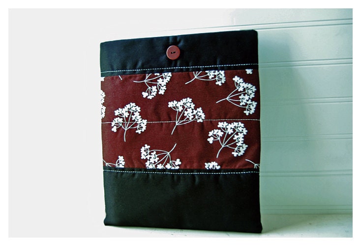 iPad 3 Black Brown iPad Case Quilted Ipad Bag iPad Cover iPad Sleeve Ipad 1 Ipad 2 Sleeve tagt team