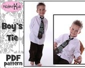 Boys Tie Pattern Ebook Teen Baby Sizes 6mths-10yrs Tutorial