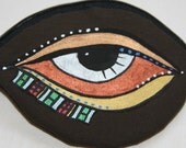 Coin Purse Egyptian Inspired Hand Painted - Nuri