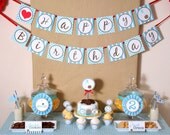 Special Price - Blue Milk & Cookies Birthday Party Package Personalized MINI Collection Set - PRINTABLE DIY - PS812y Il_170x135