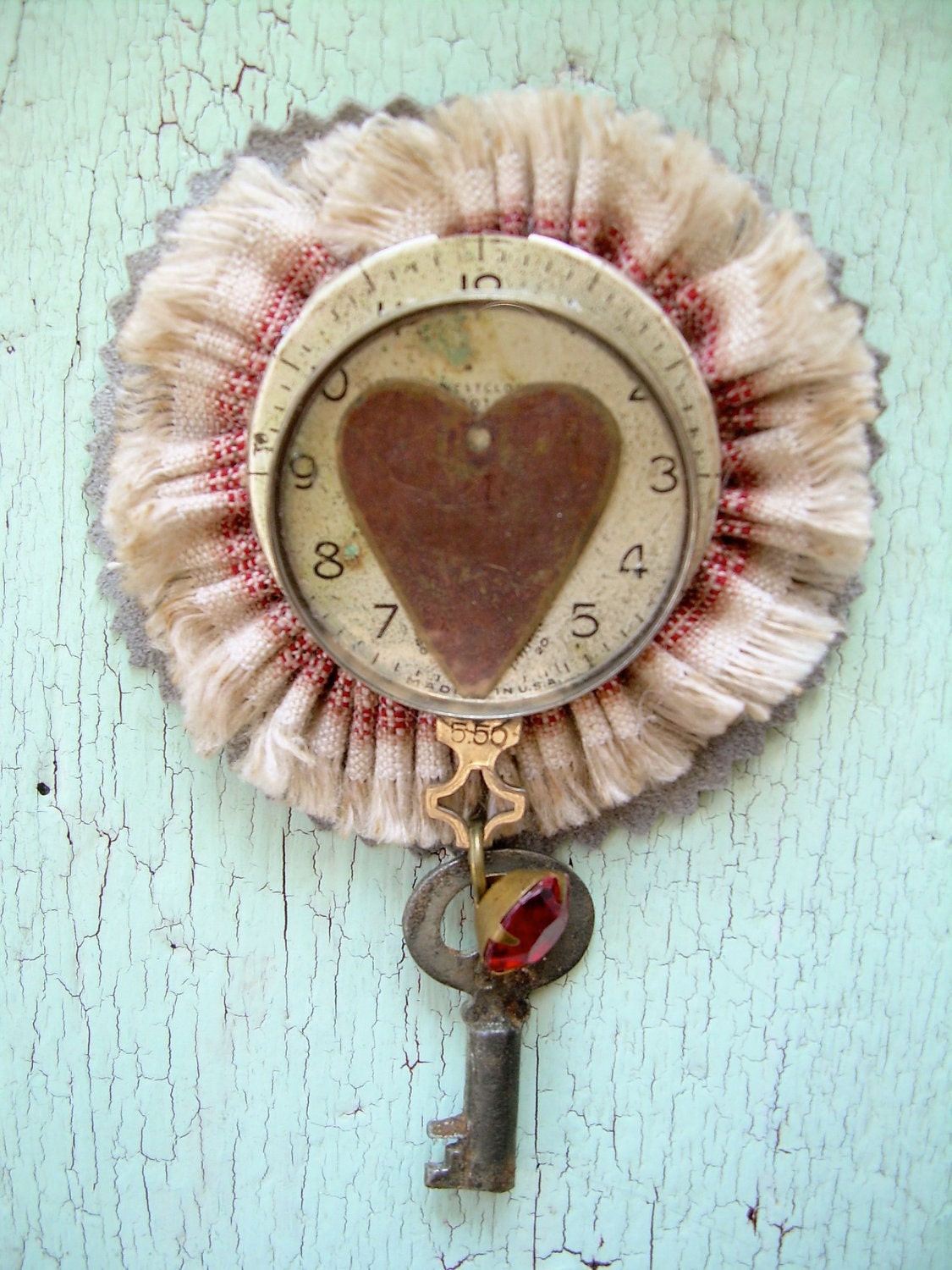 Repurposed Brooch - Heartfelt