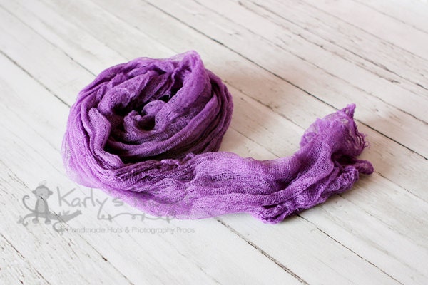 Purple - Newborn Cheesecloth Wrap Photography Prop