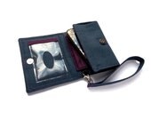 Cell Phone Wallet / Cell Phone case / Smart phone wallet Peacock feather