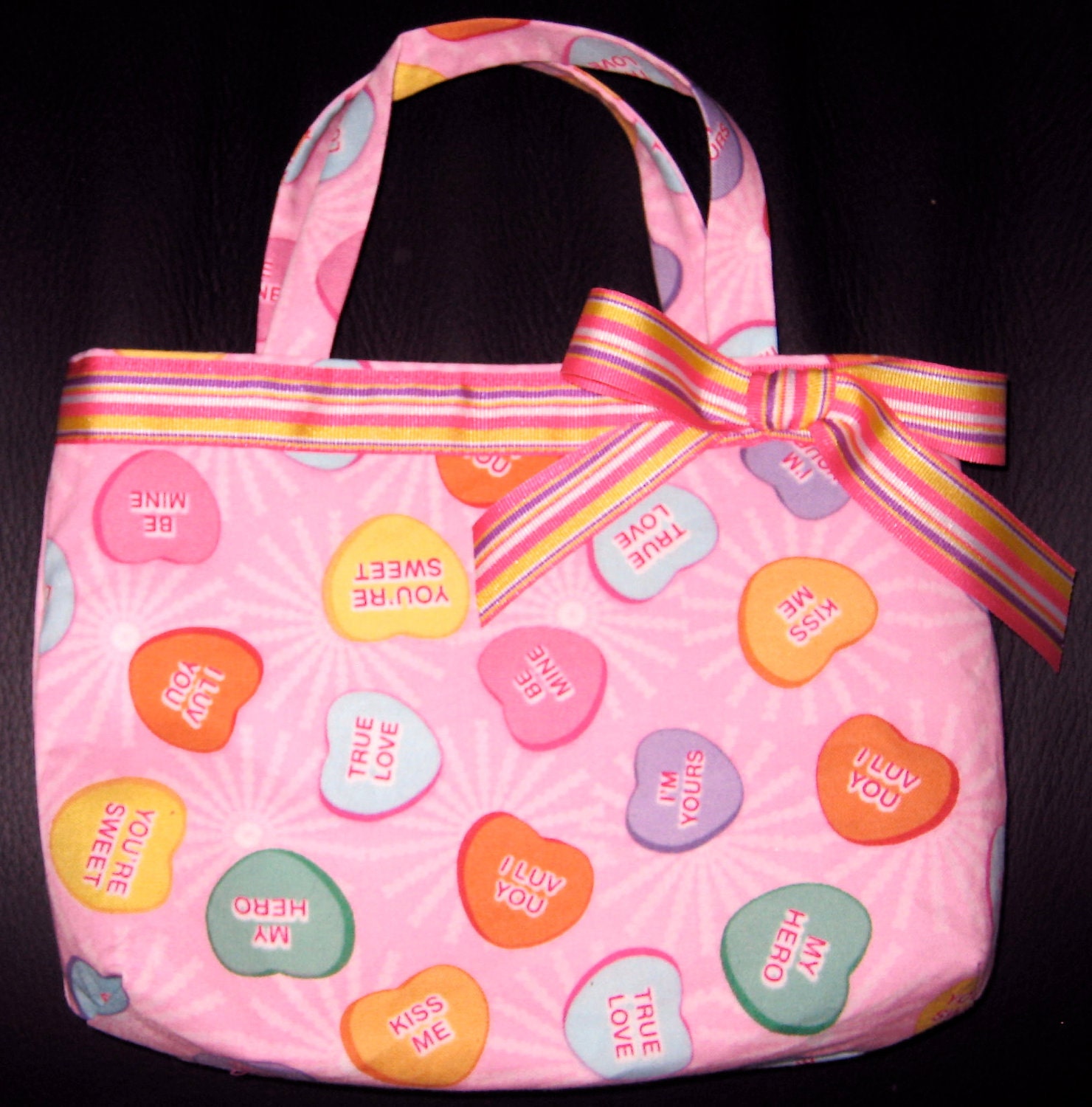Sweet Conversation Hearts Valentine's Day Girls Handbag, Purse