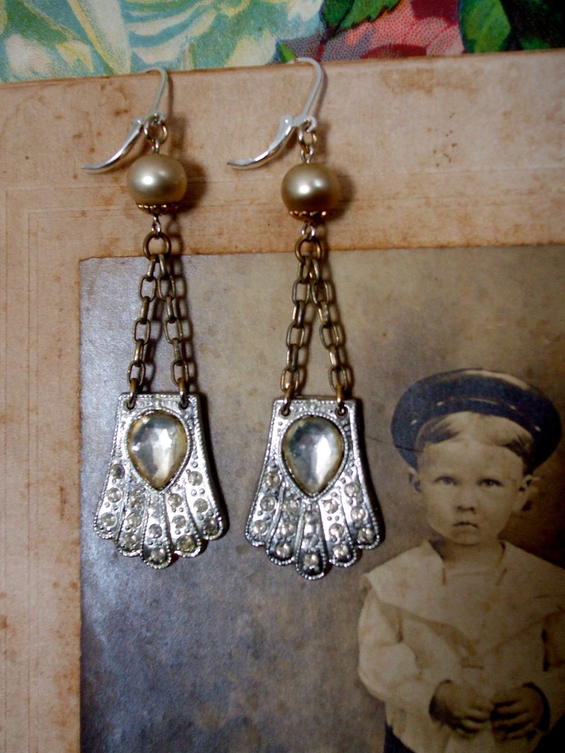 Spectacular - Vintage Assemblage Earrings