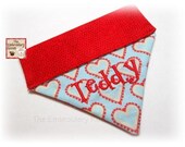 Valentine Dog Bandana for Boyz- Smitten Love Birds - Sizes xs,sm or med
