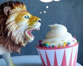 Cupcake Wrappers:  Carnival Circus Strongman - Printable