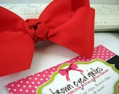 5 inch Boutique Bow - Red  by browneyedgirlies
