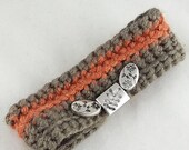 Earthtone Crochet Charm Bracelet