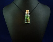 Tadpole Specimen Jar Necklace  - Handmade Jewelry