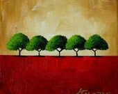 Mini Beckoning, original mini oil painting