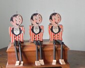 Vintage circus figurine made of wood Ladies and Gentlemen - vintage shelf sitting circus ringmaster dapper guy - jollytimeone Vintage circus figurine made of wood Ladies and Gentlemen - vintage shelf sitting circus ringmaster dapper guy - jollytimeone