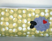 Studio 54 Party Bah Bah Black Mr Sheep on Yellow/Lime  Large wedge bag