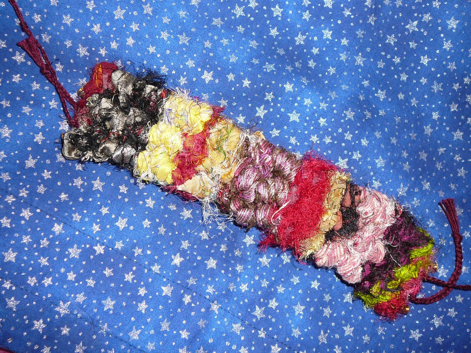 OAK Handwoven Sari Silk Ribbon Cuff or Bracelet
