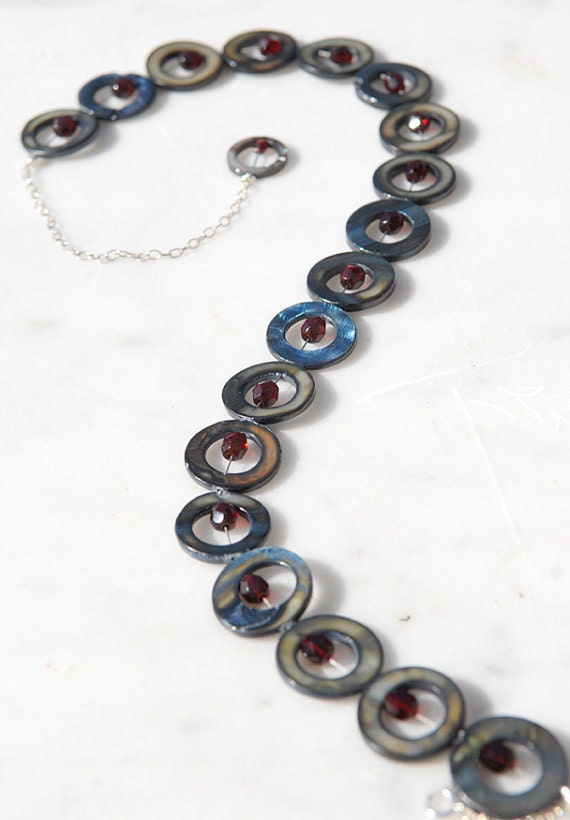 Dark Mod Donut Disc Necklace