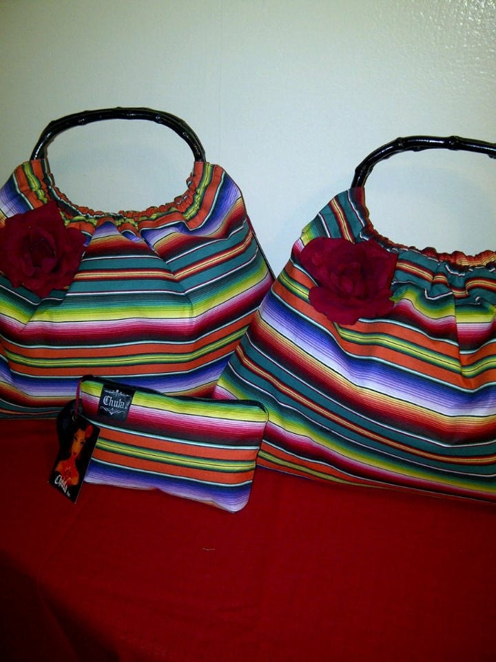 Chula Inc. - Festive Serape Print Large Handbag