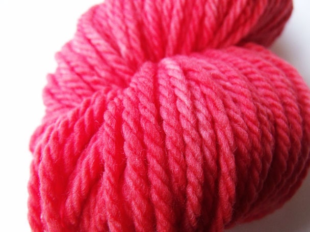 Bulky Merino Yarn Kettle Dyed Tomato Red