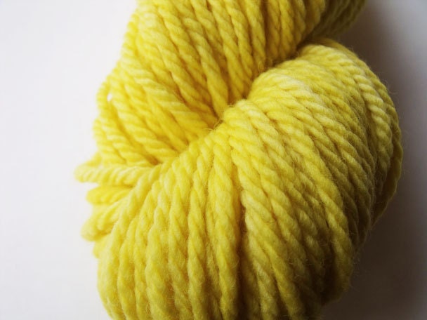 Bulky Merino Yarn Kettle Dyed in Sun Yellow