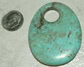 Huge 50mm Turquoise Pendant