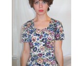 90s Flowery Grunge Top