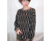 Brown Op Art Sweater