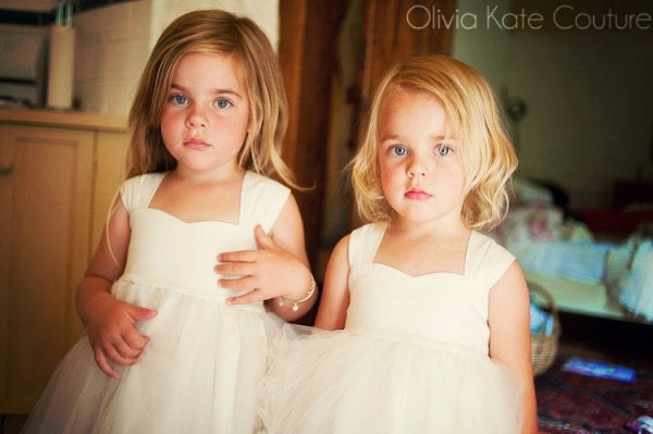 Flower Girl Dress Natural Cotton