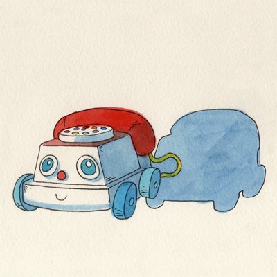 Fisher-Price: Perfect Fit- original NES illustration
