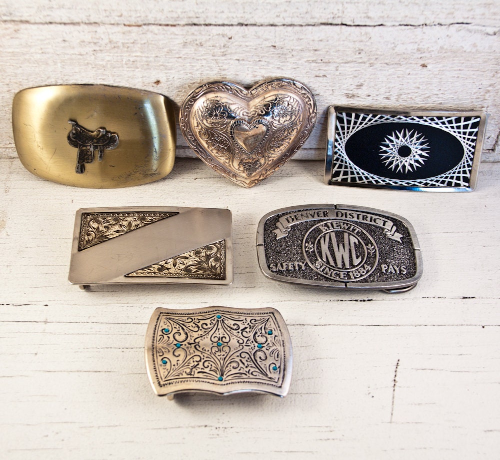 Belt Buckle Lot of 6