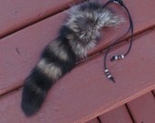 Super Fluffy XL Raccoon Tail Keychain