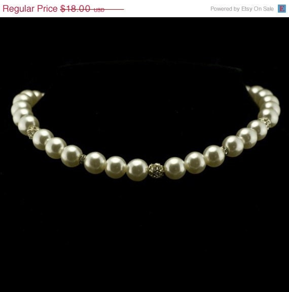 Vintage Pearls with Rhinestone Accents