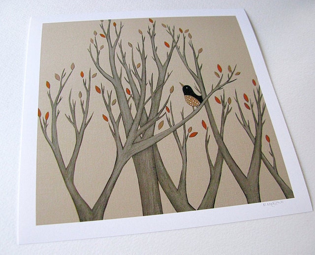 PRINT SALE . magic forest . hand-signed fine art archival giclee print . by natasha newton
