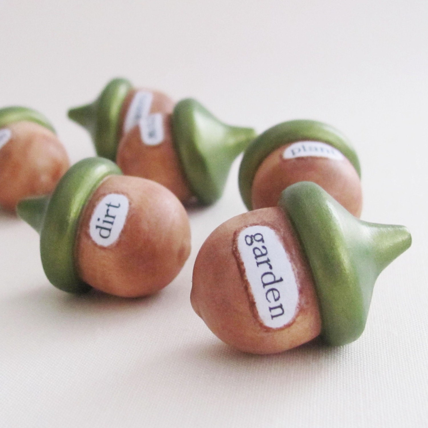 Garden Acorns- rustic inspirational bowl fillers or table centerpiece for home decor- unique gift idea under 25