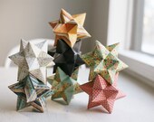 stellated isocahedron paper star