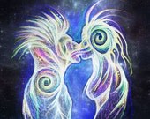 Cosmic Kiss - 8 x10 print on 11x14 matboard