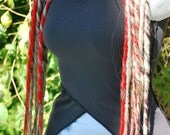 Long set of  Mixed Reds & Blonde Dread lock falls