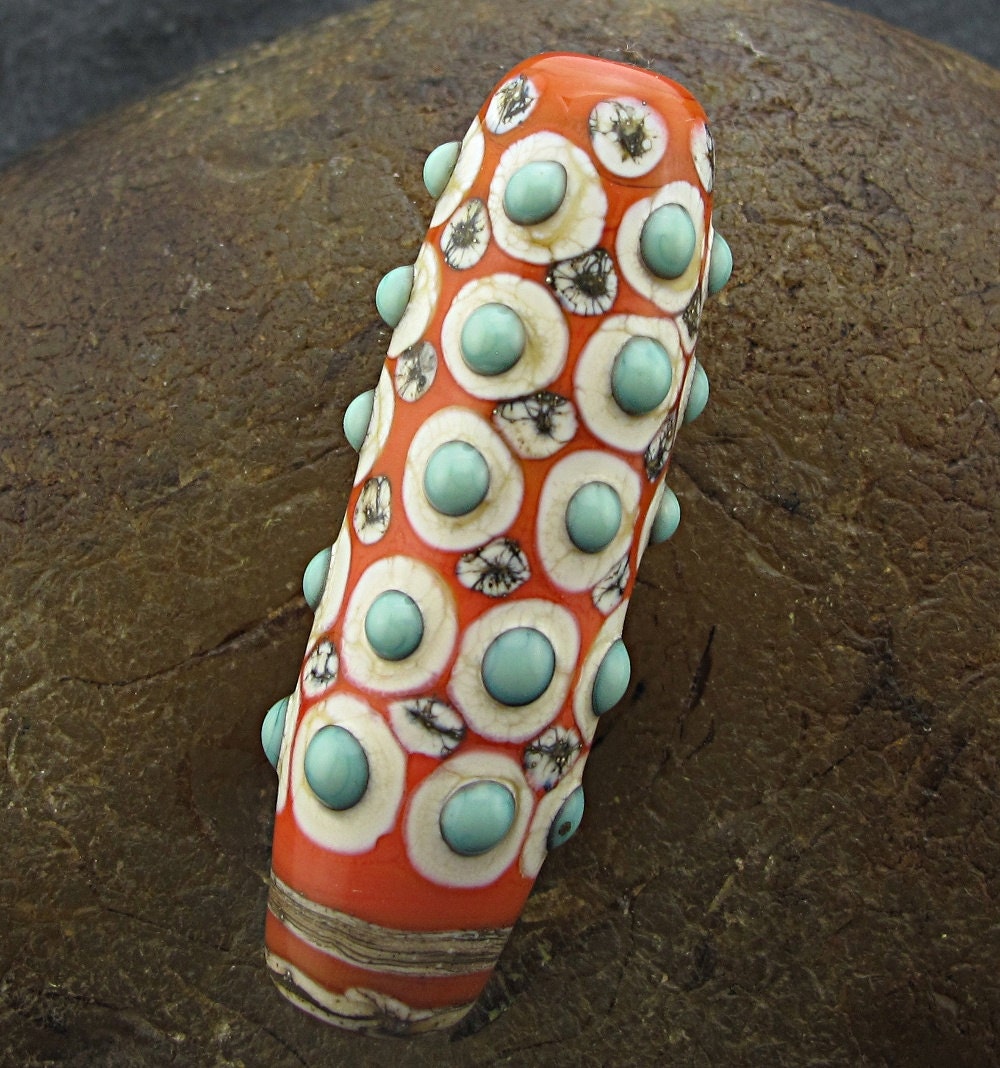 Lampwork Focal Bead -Artifact- Handmade by Jason Powers Jasio