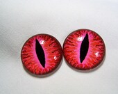 Weird glass eyes 30mm for jewelry making or sculpture