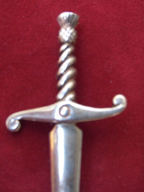 Estate Sterling Silver Hallmarked Sword Broach
