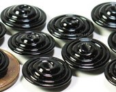 Lampwork Spacer Beads Glass Black Spirals SPACER SHOP