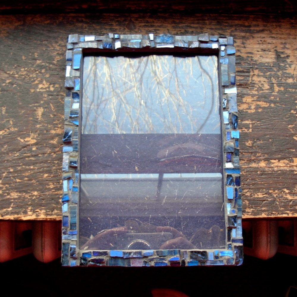 Dark Blue Mosaic Frame 5x7