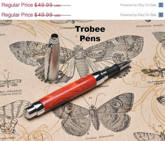 ALL PENS 20% OFF Today Gift Pen Handcrafted Rollerball Custom