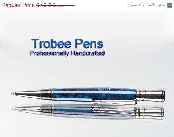ALL PENS 20% OFF Today Executive custom pen blue handcrafted writing pens This new material is actually emulates the rich contrasting shade