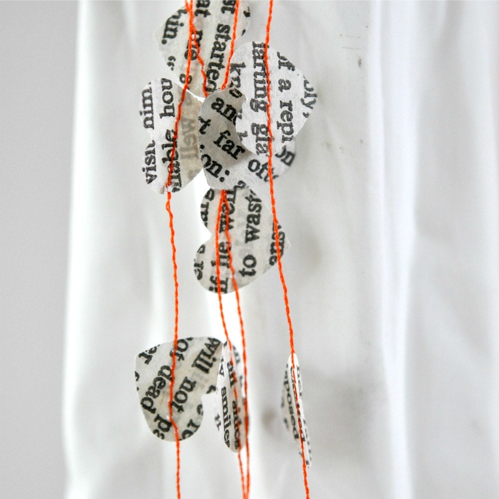 Tiny Hearts Paper Garland  Jane Eyre