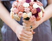 The Camille Bouquet - Felt Flower - Custom - Made to order - Alternative Wedding Flowers