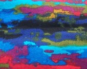 Psychedelic and bold 1970's vintage sewing material