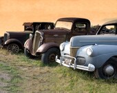 Antique Car and Trucks at Dawn Photograph - 8 x 10