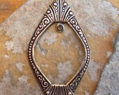 2 Art Deco Window Pendant Antique Gold Patina -  Trinity Brass LOW SHIPPING
