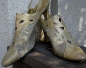 Vintage Recycled Gold Mesh Shoes.....women's size 9-10